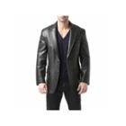 Bgsd Men's Grant Two Button Lambskin Leather Blazer - Big And Tall