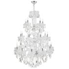 Olde World Collection 23 Light 3-tier Chrome Finish Crystal Chandelier