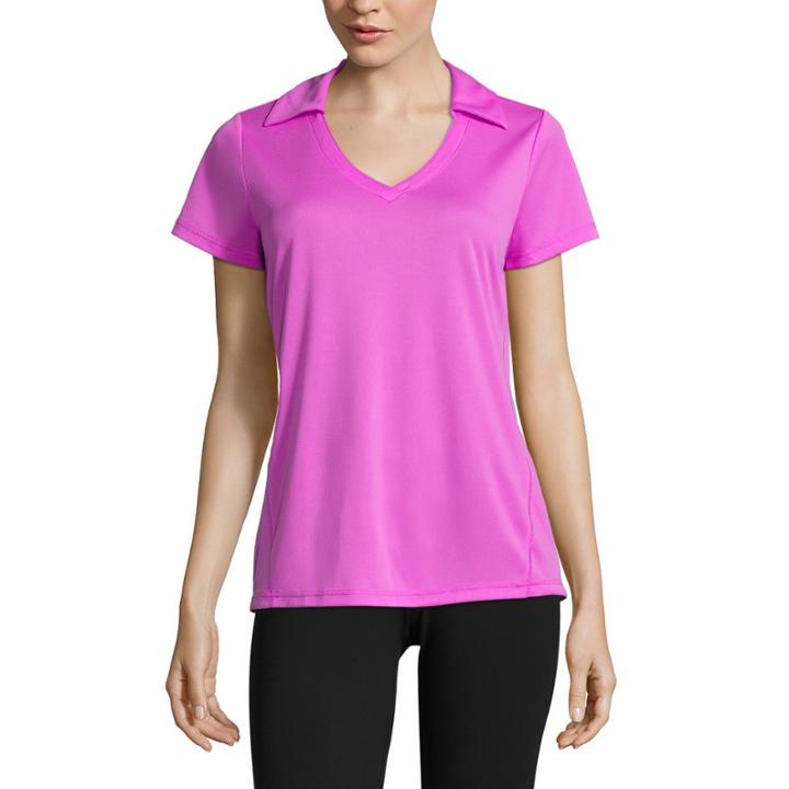 Made For Life Short Sleeve Solid Knit Polo Shirt