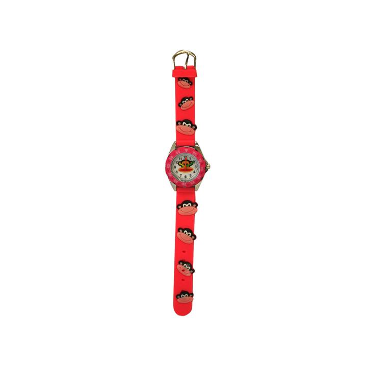 Olivia Pratt Monkey Time-teacher Unisex Pink Strap Watch-17193