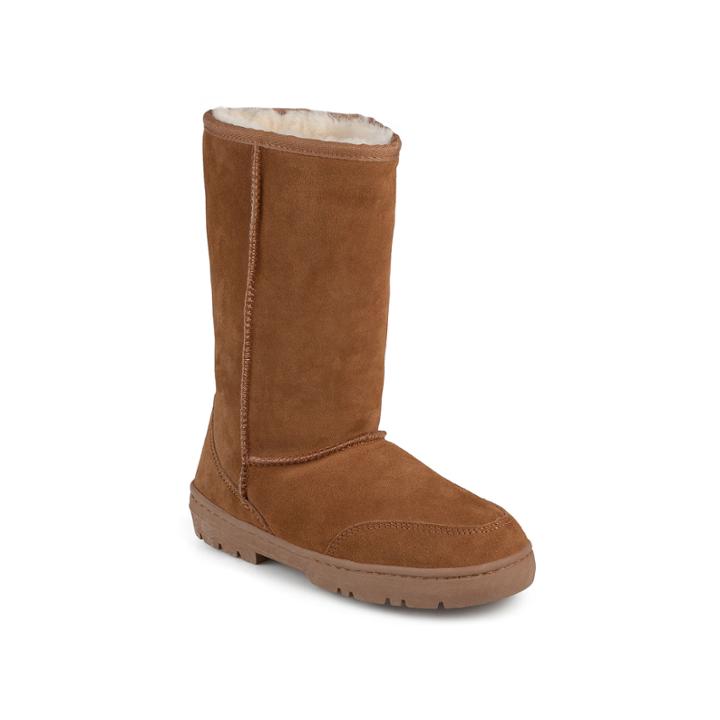 Journee Collection Shear Wool-lined Suede Boots