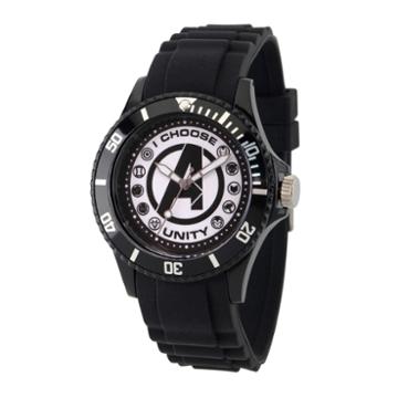 Classic Marvel Mens Black Strap Watch-wma000071