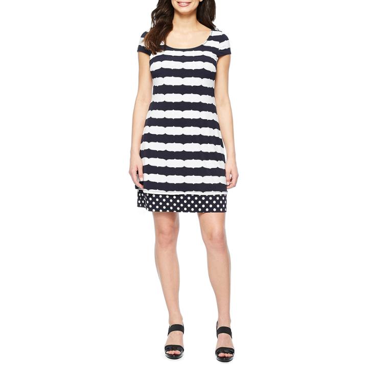 Melrose Short Sleeve Reversible Shift Dress