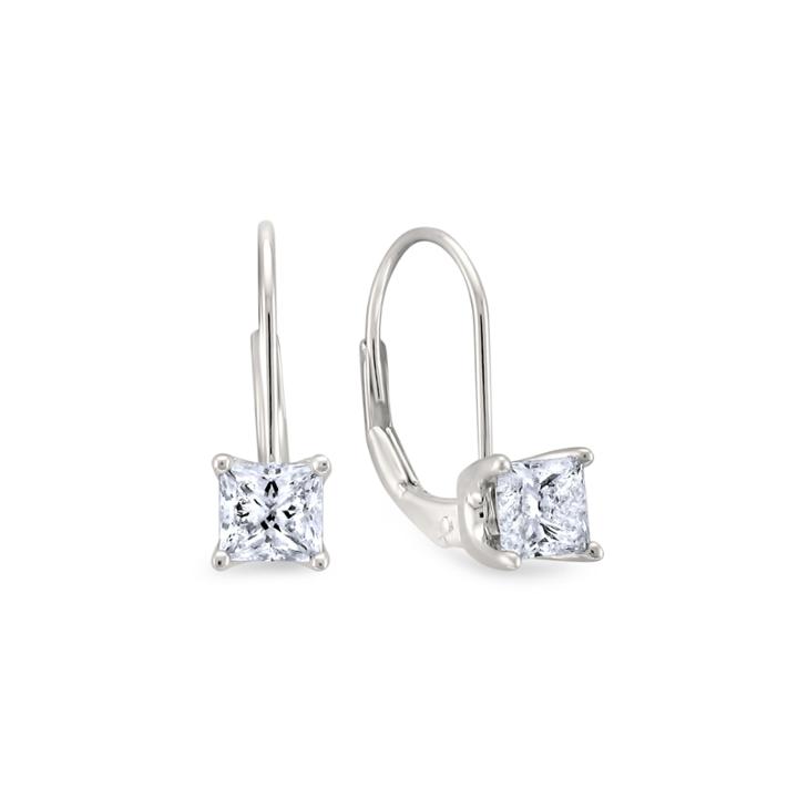 1 Ct. T.w. White Diamond 14k Gold Drop Earrings