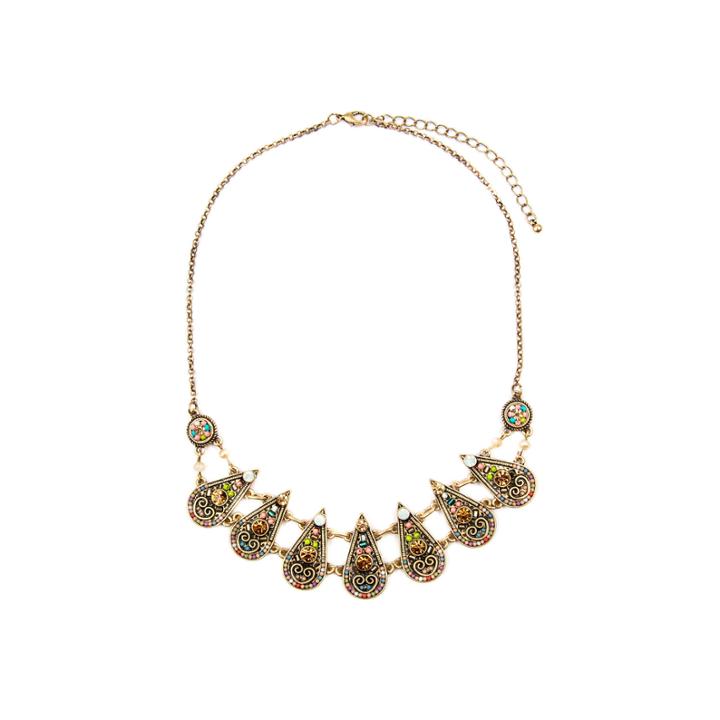 Arizona Freeform Multi Color Statement Necklace
