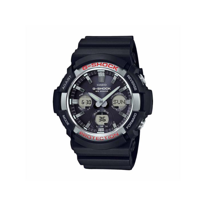 Casio Mens Black Strap Watch-gas100-1a
