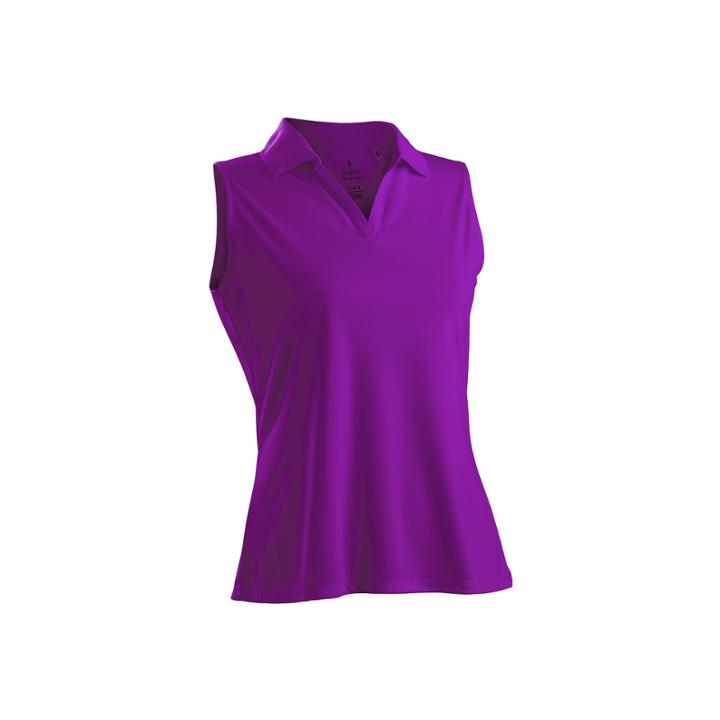 Nancy Lopez Golf Luster Sleeveless Plus Polo