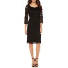 Ronni Nicole 3/4 Sleeve Lace Sheath Dress