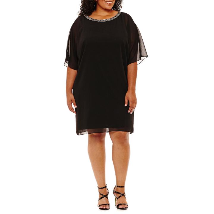 Scarlett Sleeveless Shift Dress-plus