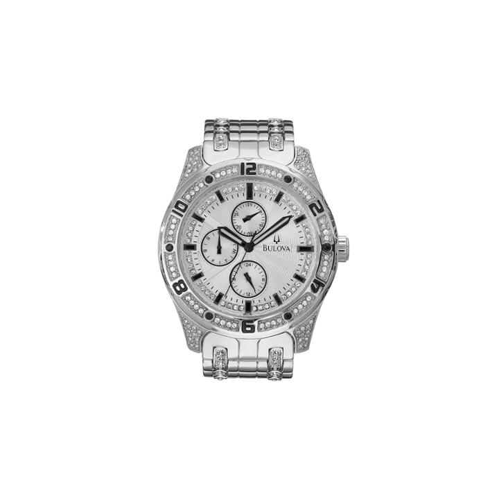 Bulova Mens Crystal-accent Watch 96c106