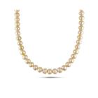 8-10mm Golden Genuine South Sea Pearl Necklace