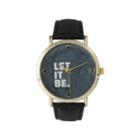 Olivia Pratt Women's 'let It Be' Dial Black Leather Watch 14720