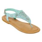 Mixit&trade; Floral Shield Strap Sandals