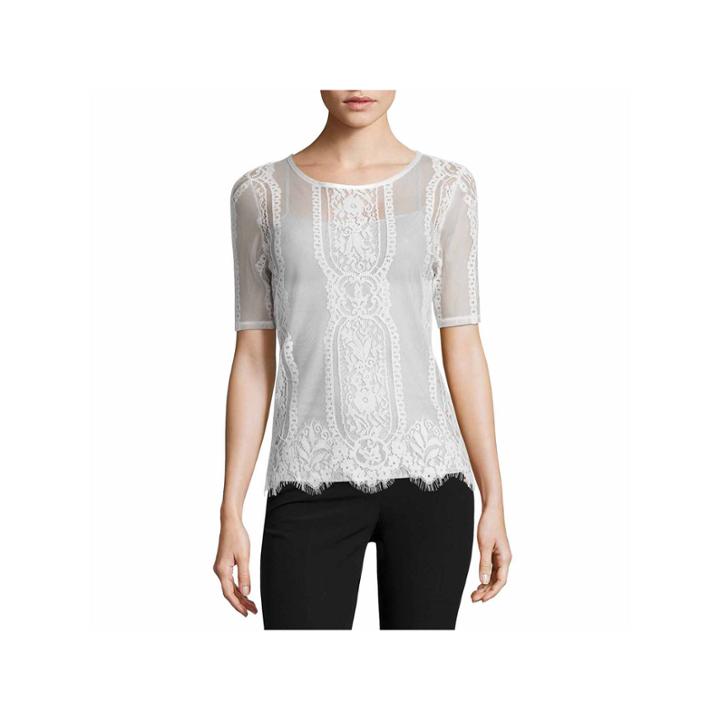 Worthington Short Sleeve Crew Neck T-shirt-talls