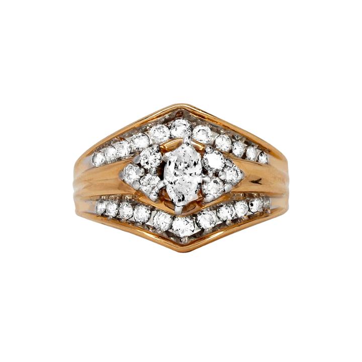 Limited Quantities 1 Ct. T.w. Diamond 14k Two-tone Gold Engagement Ring
