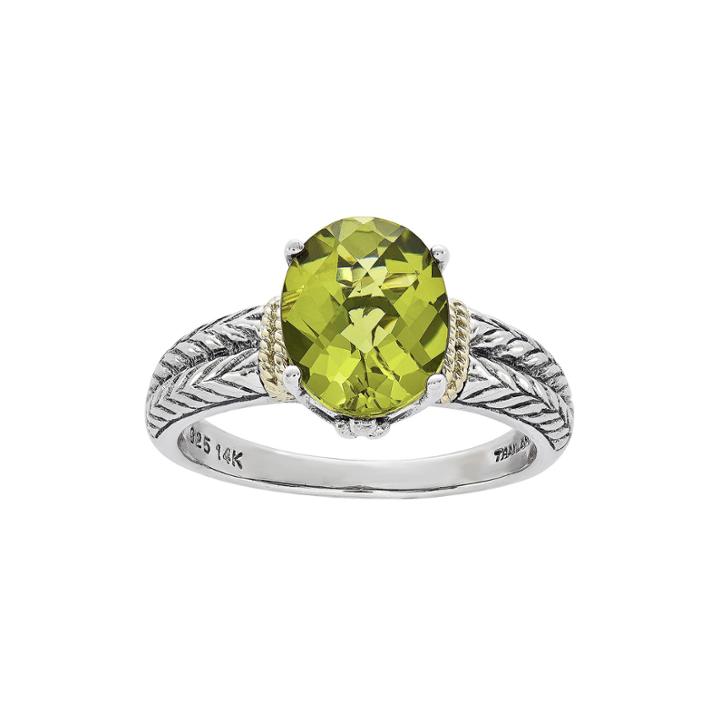 Shey Couture Genuine Peridot Sterling Silver Ring