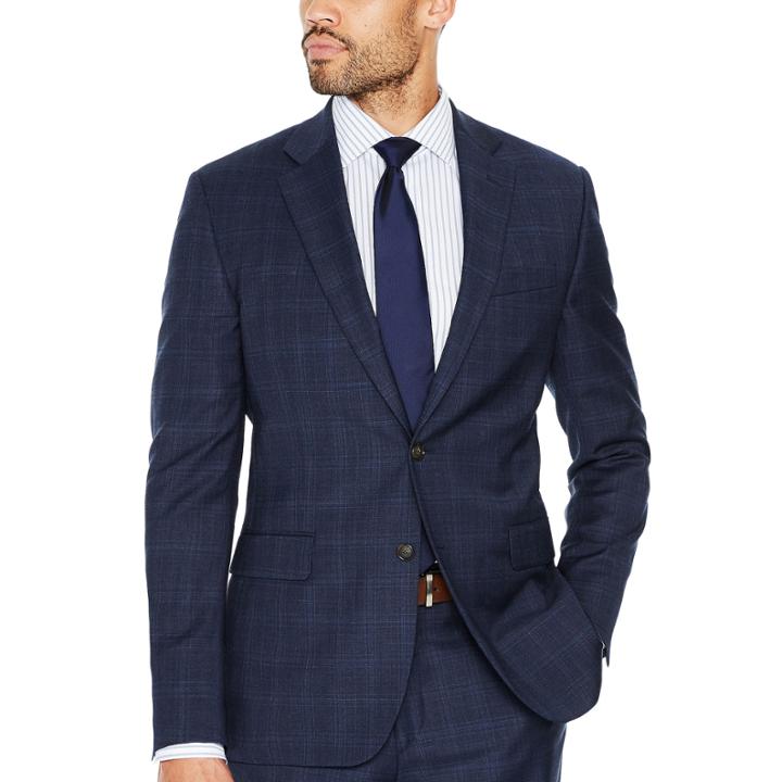 Stafford Slim Fit Plaid Suit Jacket