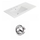 35.5-in. W 3h8-in. Ceramic Top Set In White Color