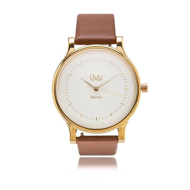 Martian Womens Mvip Cl 05 Brown Smart Watch-mps01cl054