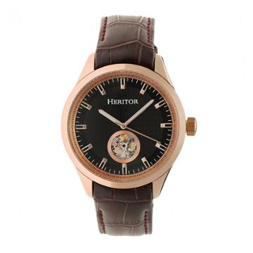 Heritor Unisex Brown Strap Watch-herhr7007