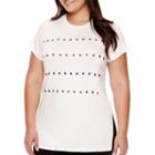 Belle + Sky&trade; Short-sleeve Grommet T-shirt -plus