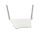 Personalized Sterling Silver Montana Pendant Necklace