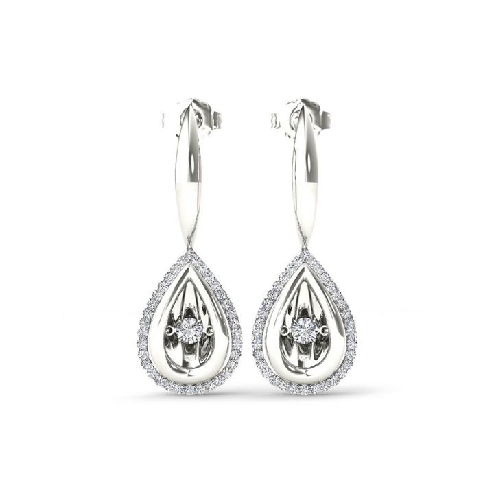 Love In Motion 1/3 Ct. T.w. White Diamond Drop Earrings