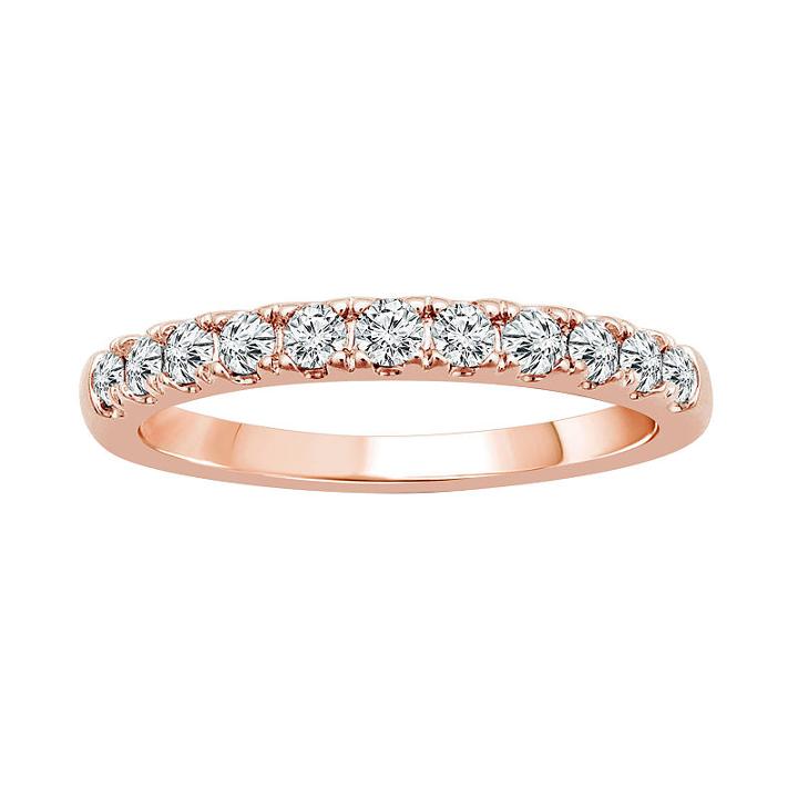 Womens 3/8 Ct. T.w. White Diamond 14k Gold Engagement Ring