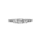 Limited Quantities 1 Ct. T.w. Diamond 10k White Gold Three-stone Engagement Ring