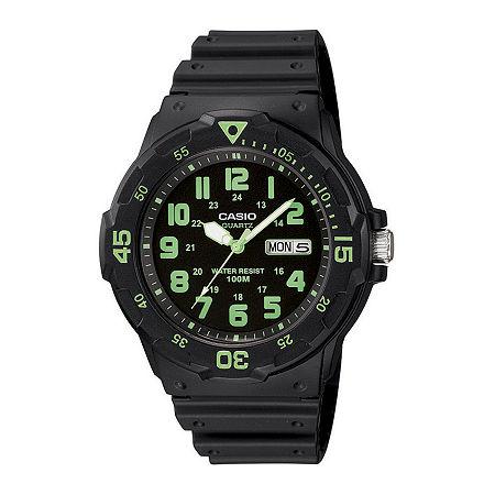 Casio Mens Black Resin Strap Diver Sport Watch Mrw200h-3bv