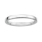 Personally Stackable Sterling Silver Stackable 3.5mm Square-edge Ring