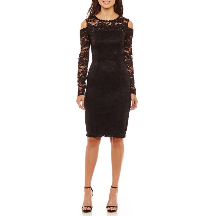 Bisou Bisou Long Sleeve Sheath Dress