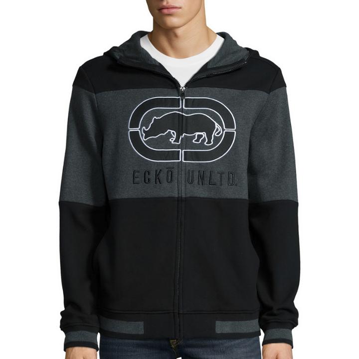 Ecko Turned Up Long Sleeve Fleece Hoodie