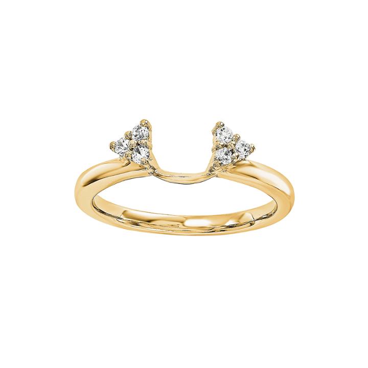 Diamond Accent 14k Yellow Gold Ring Wrap