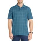 Van Heusen Short Sleeve Grid Knit Polo Shirt