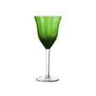Qualia Glass Green White Wine Set