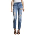 Libby Edelman Embroidered Girlfriend Jeans