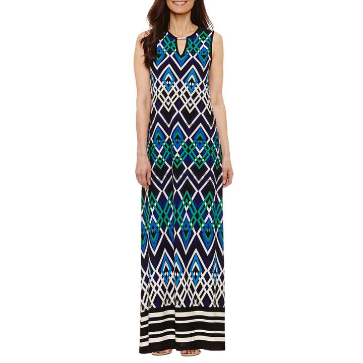 Tiana B Sleeveless Maxi Dress-petites
