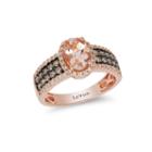 Grand Sample Sale By Le Vian Peach Morganite And 1/2 Ct. T.w. Vanilla & Chocolate Diamonds 14k Strawberry Gold Ring