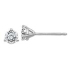 3/8 Ct. T.w. Round White Moissanite 14k Gold Stud Earrings