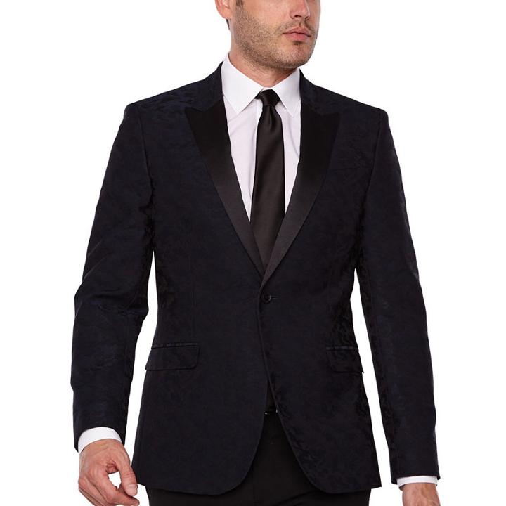 Jf J.ferrar Special Occasion Super Slim Fit Camouflage Sport Coat