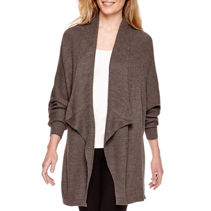 Worthington Long-sleeve Cocoon Cardigan
