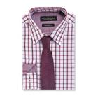 Graham And Co Long Sleeve Woven Windowpane Dress Shirt - Fitted
