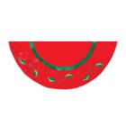 Kurt Adler 48 Velvet Red Treeskirt With Holly Appliques