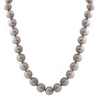 Splendid Pearls Womens 10mm Gray Cultured Freshwater Pearls Strand Necklace