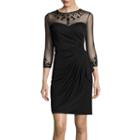 Stenay 3/4-sleeve Beaded Sheath Sheath Dress