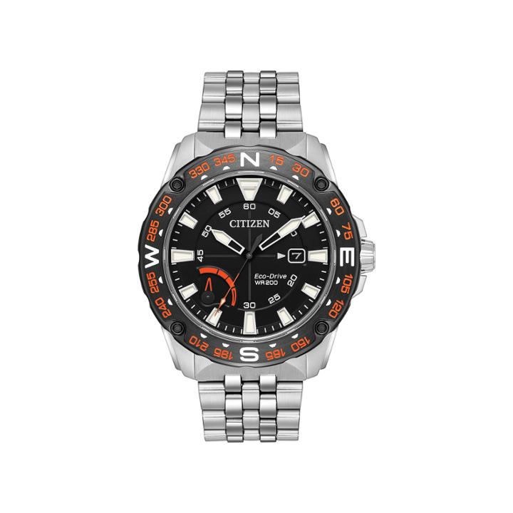 Citizen Mens Silver Tone Strap Watch-aw7048-51e