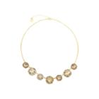 Monet Brown And Gold-tone Collar Necklace