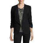 Chelsea Rose 3/4 Ruched Sleeve Open Jacket