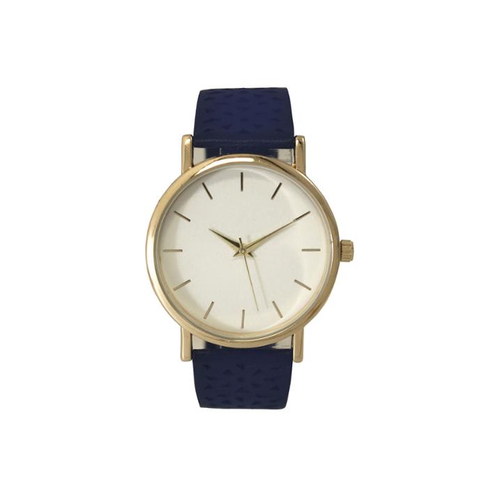 Olivia Pratt Laser Cut Womens Blue Strap Watch-16258
